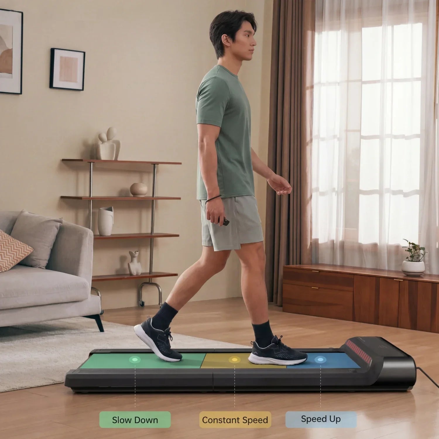 Складная беговая дорожка WalkingPad R3 для использования под столом